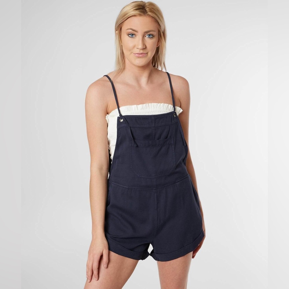 Billabong Wild Pursuit Romper Sz L Navy